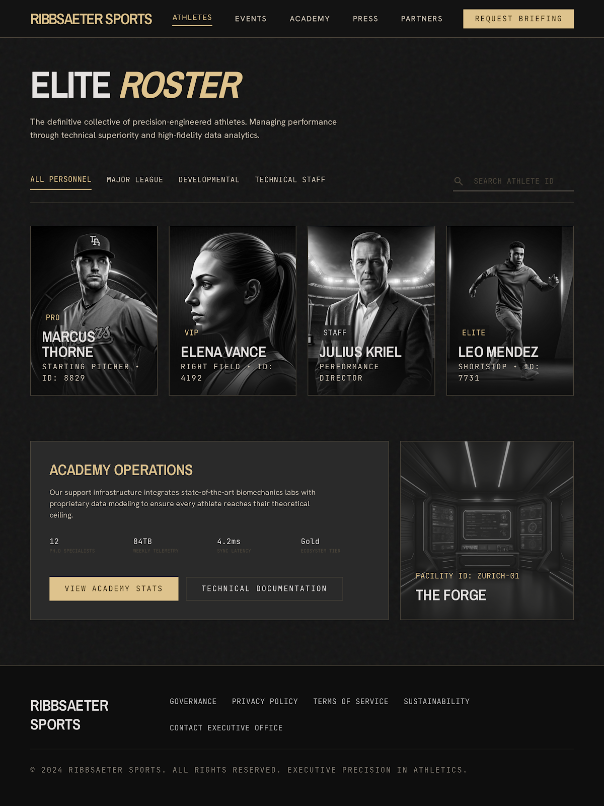 Baseball Executive Portal Roster & Staff screenshot