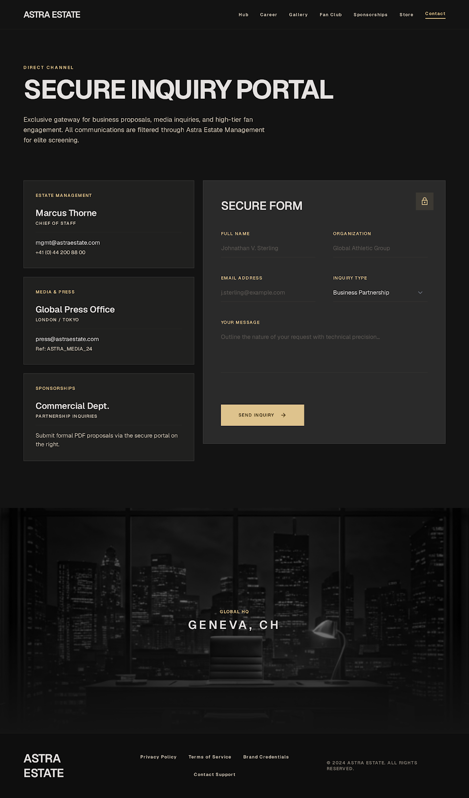 Basketball Athlete Platform Direct Contact screenshot