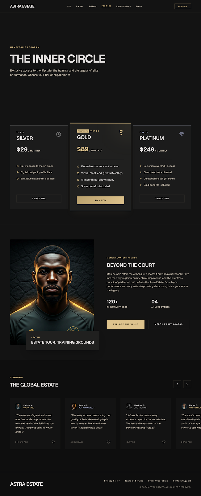 Basketball Athlete Platform Fan Club screenshot