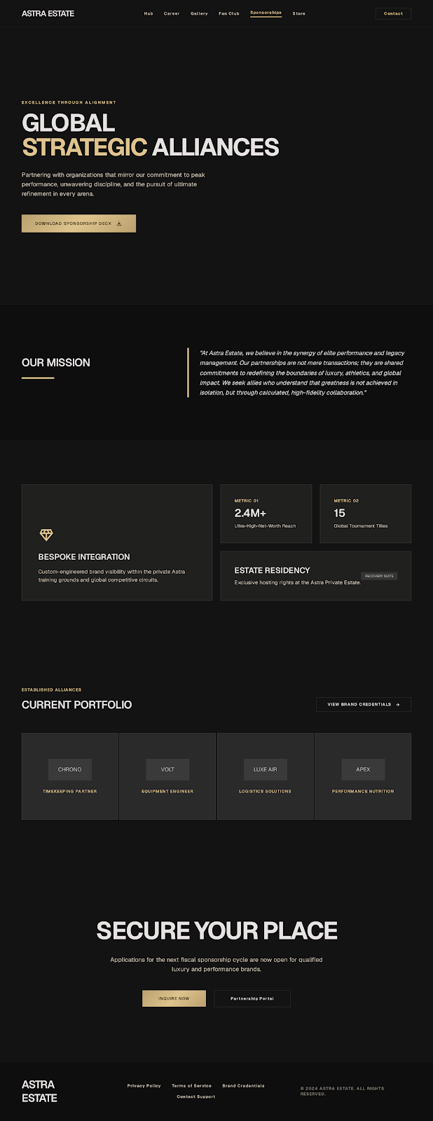Basketball Athlete Platform Partnerships screenshot