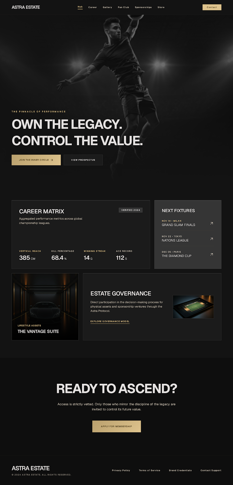 Basketball Athlete Platform Hub Home screenshot