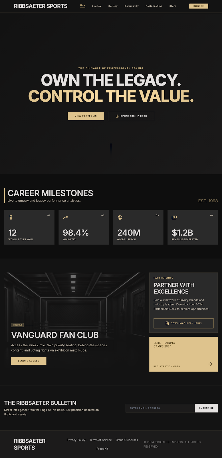 Combat Sports Athlete Platform Hub Home screenshot