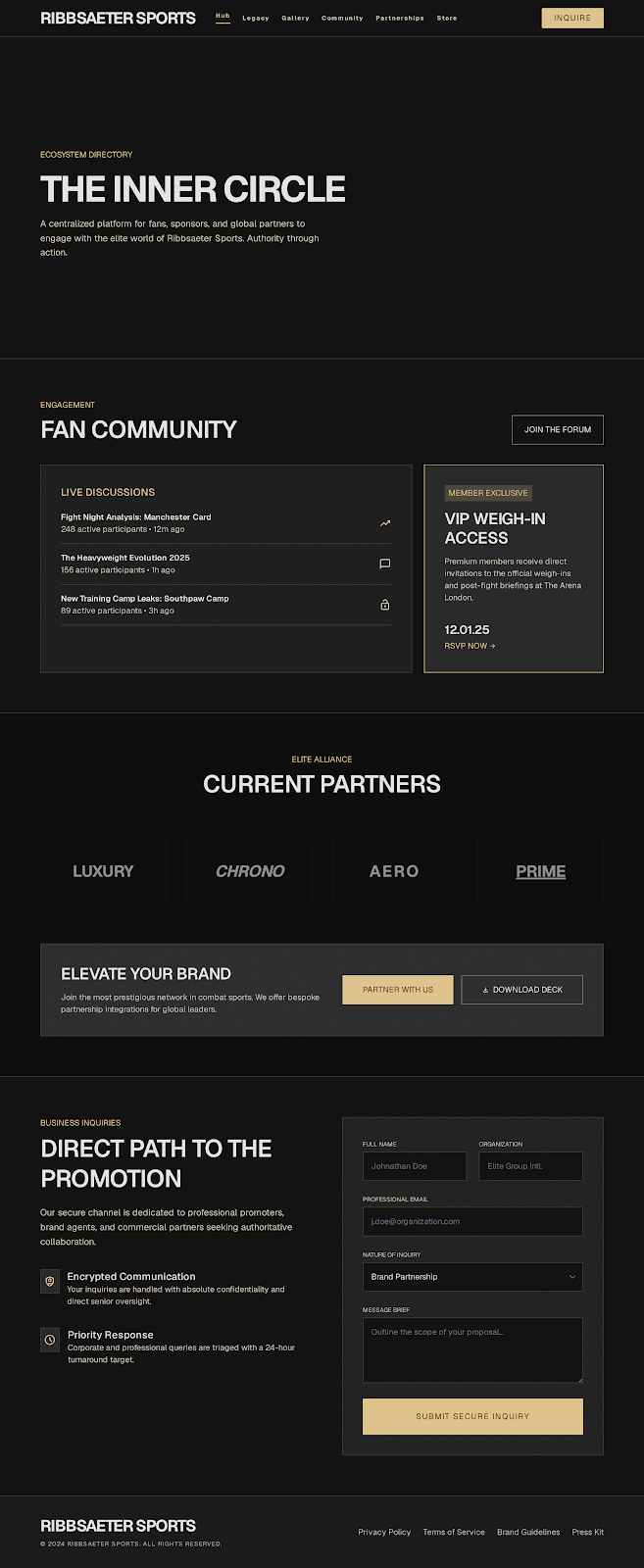 Combat Sports Athlete Platform Fan Partnerships screenshot