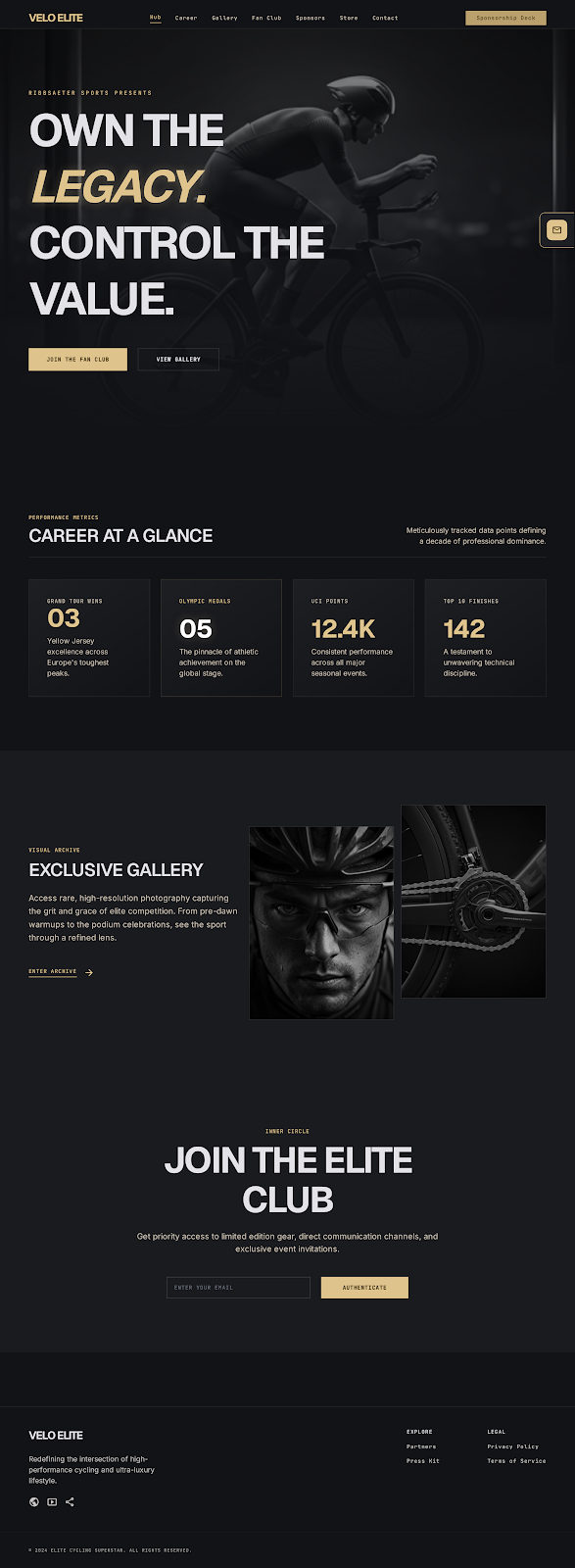 Cycling Athlete Platform Hub Home screenshot