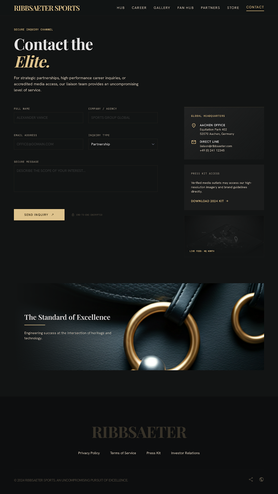 Equestrian Athlete Platform Direct Contact screenshot