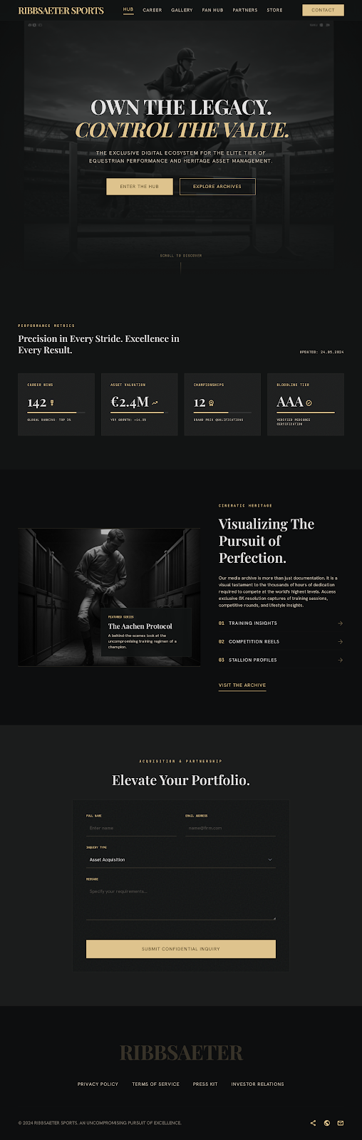 Equestrian Athlete Platform Hub Home screenshot
