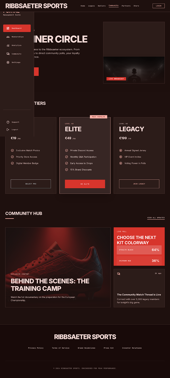 Football Athlete Platform Fan Relationship screenshot