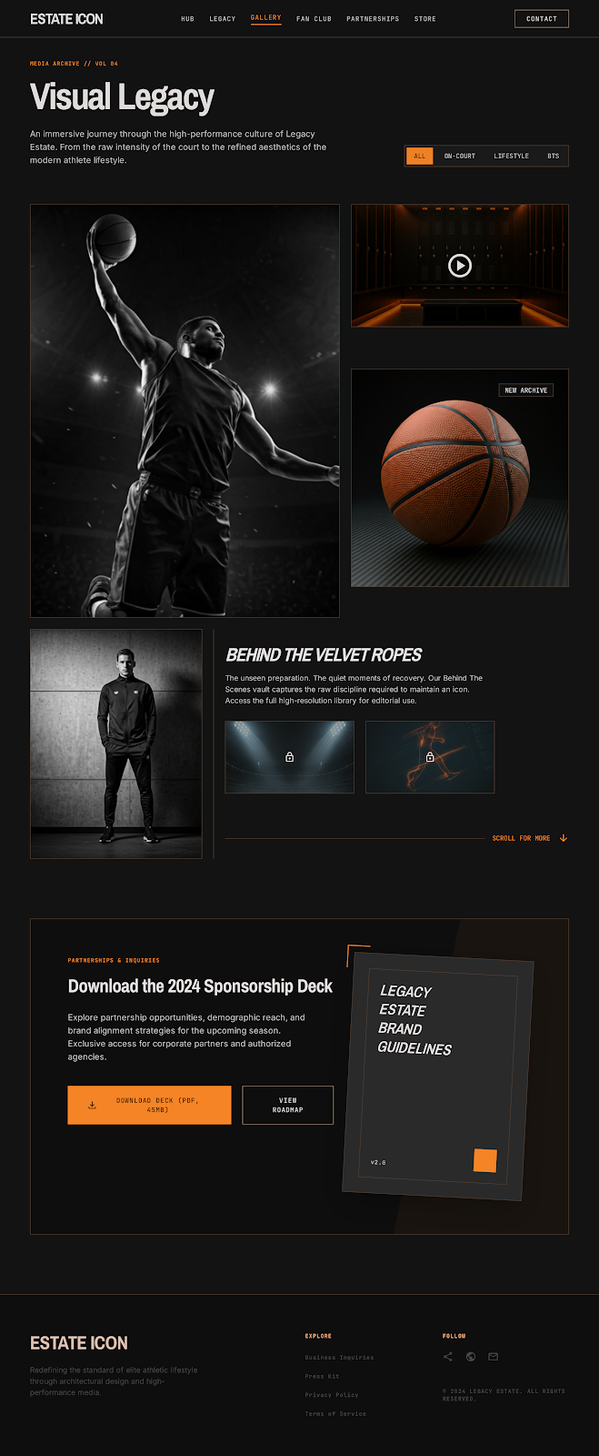Athlete Brand Platform Media Archive screenshot