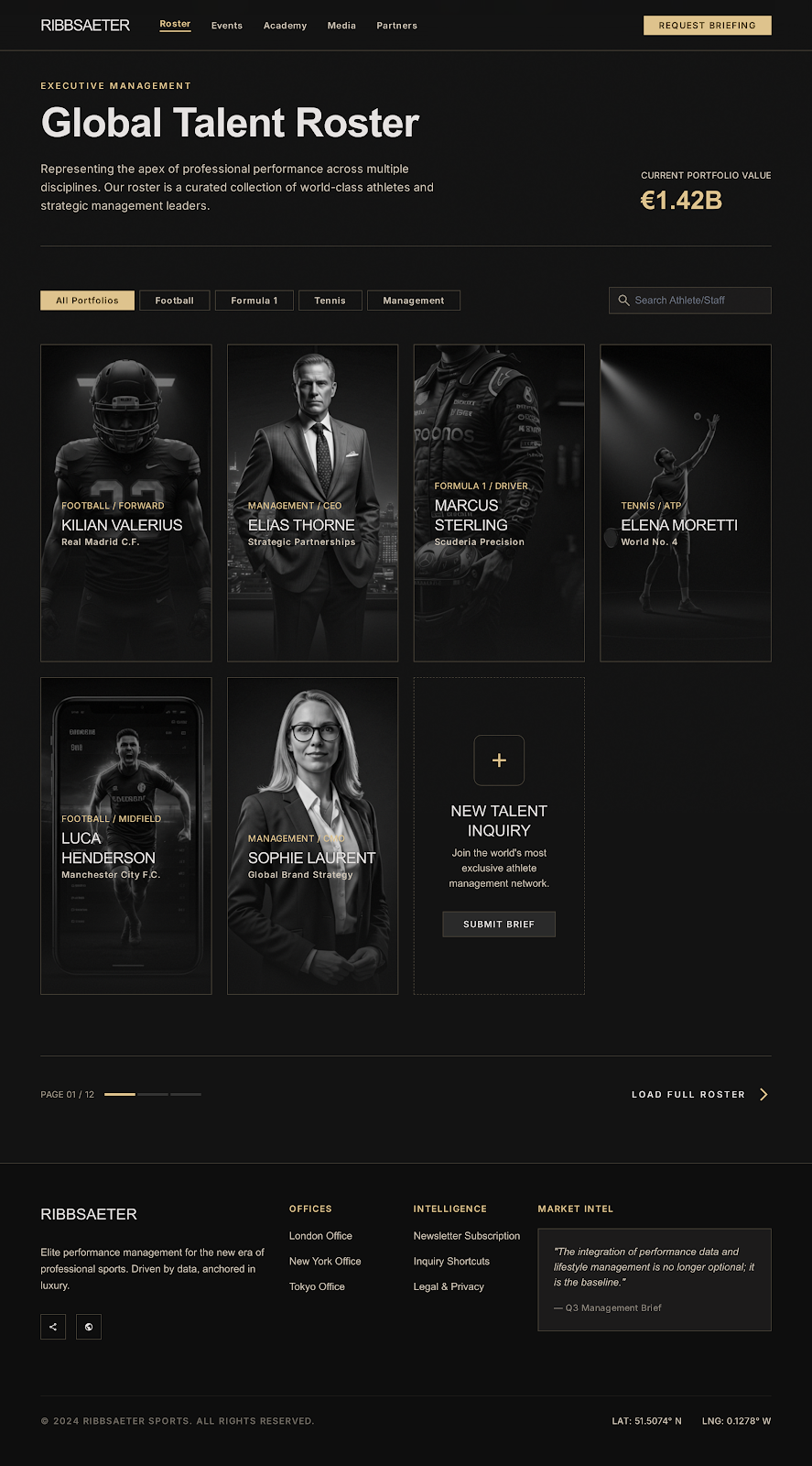 Golf Clubs Executive Portal Roster & Staff screenshot