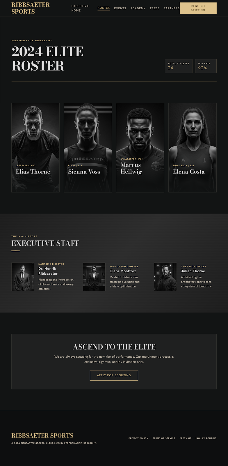 Handball Executive Portal Roster & Staff screenshot