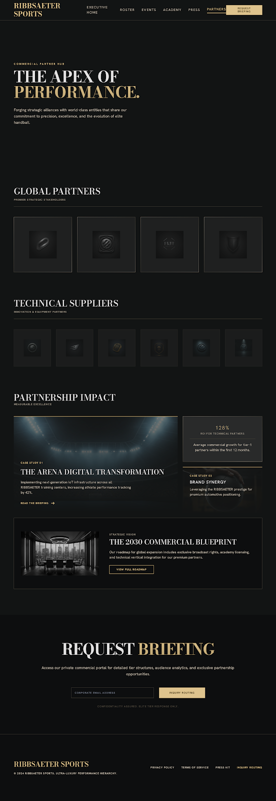 Handball Executive Portal Partner Hub screenshot