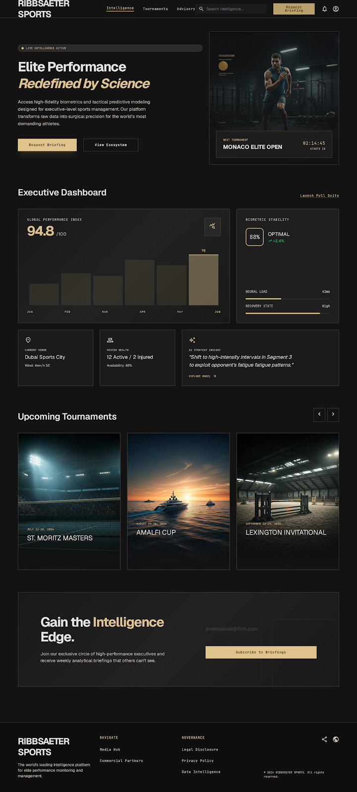 Horse Racing Executive Portal Executive Home screenshot