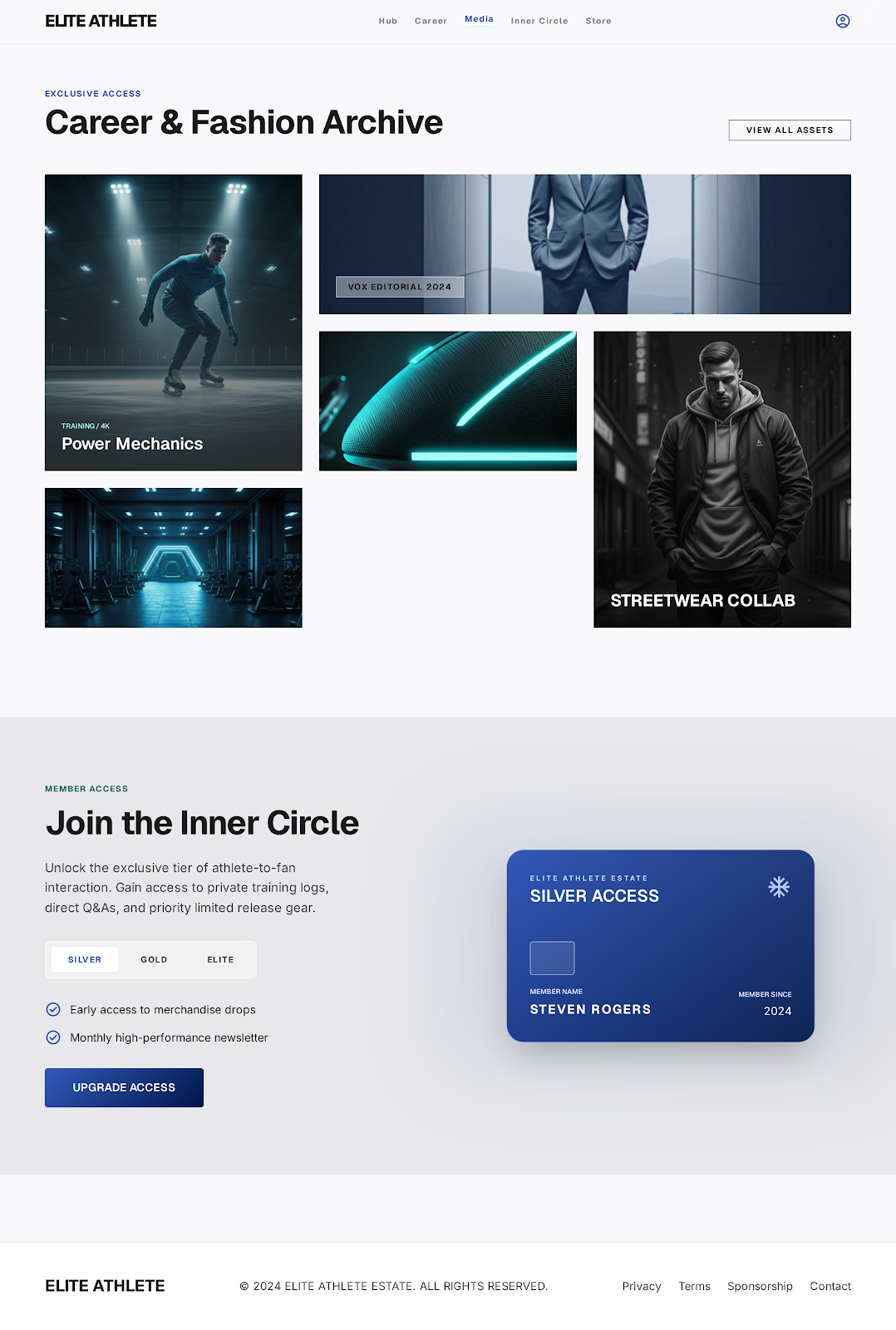 Ice Hockey Athlete Platform Inner Circle screenshot