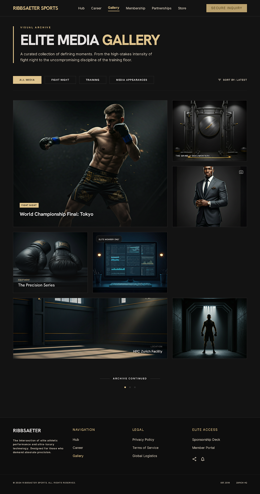 MMA Athlete Platform Exclusive Gallery screenshot