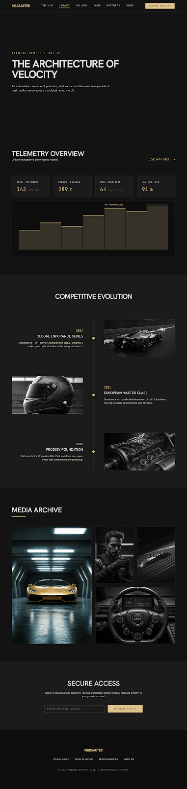 Motorsport Athlete Platform Career Legacy screenshot