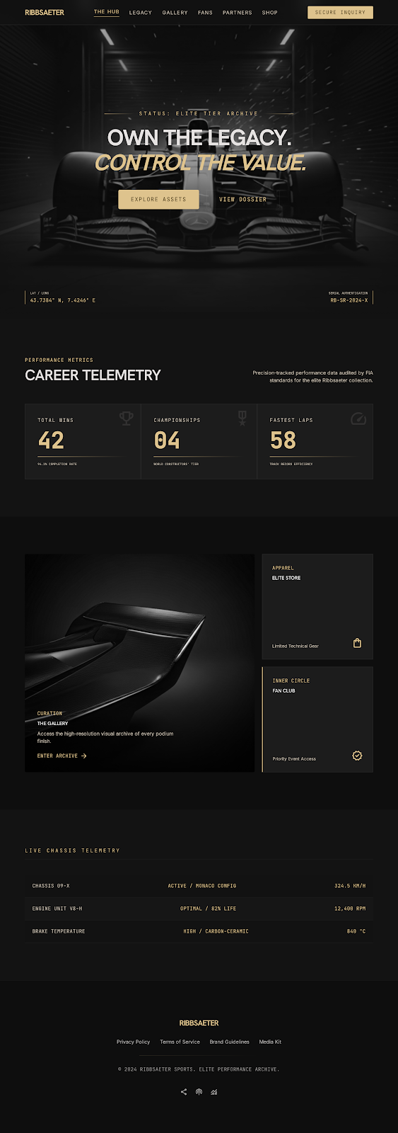 Motorsport Athlete Platform Hub Home screenshot