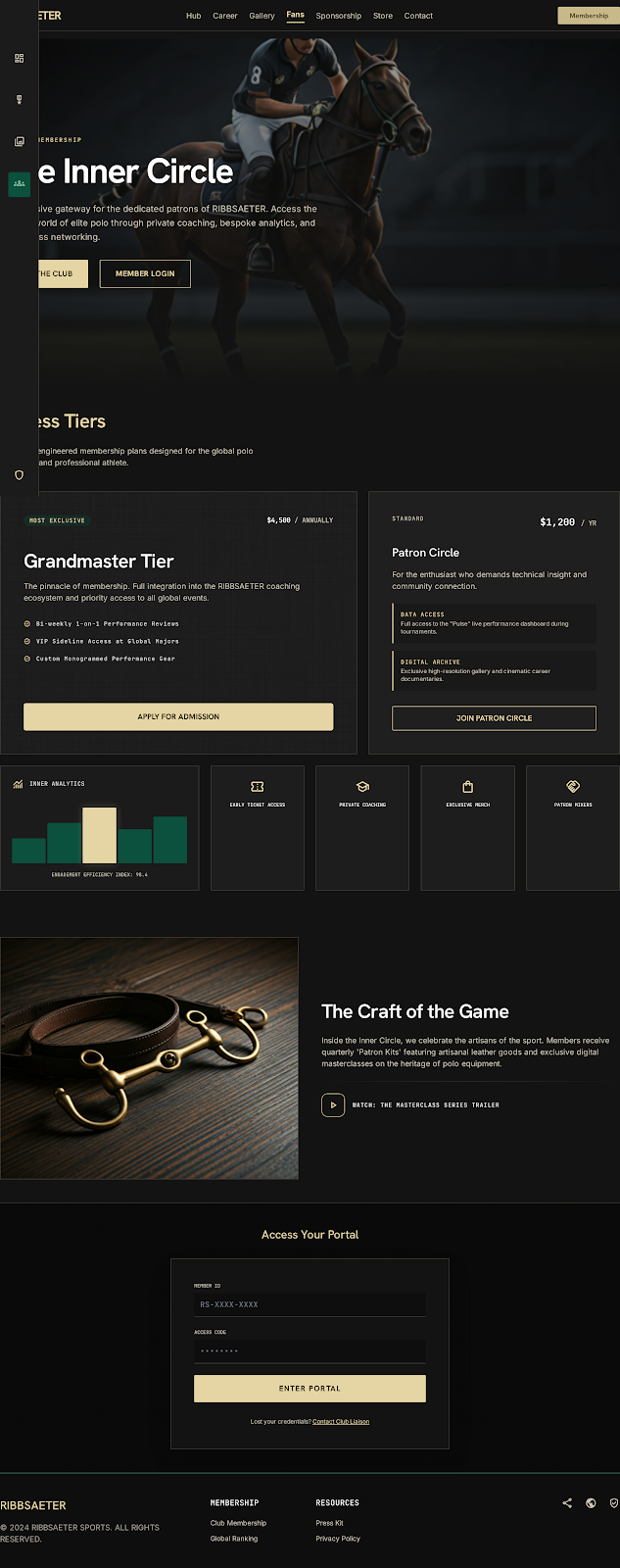Polo Athlete Platform Fan Relationship screenshot
