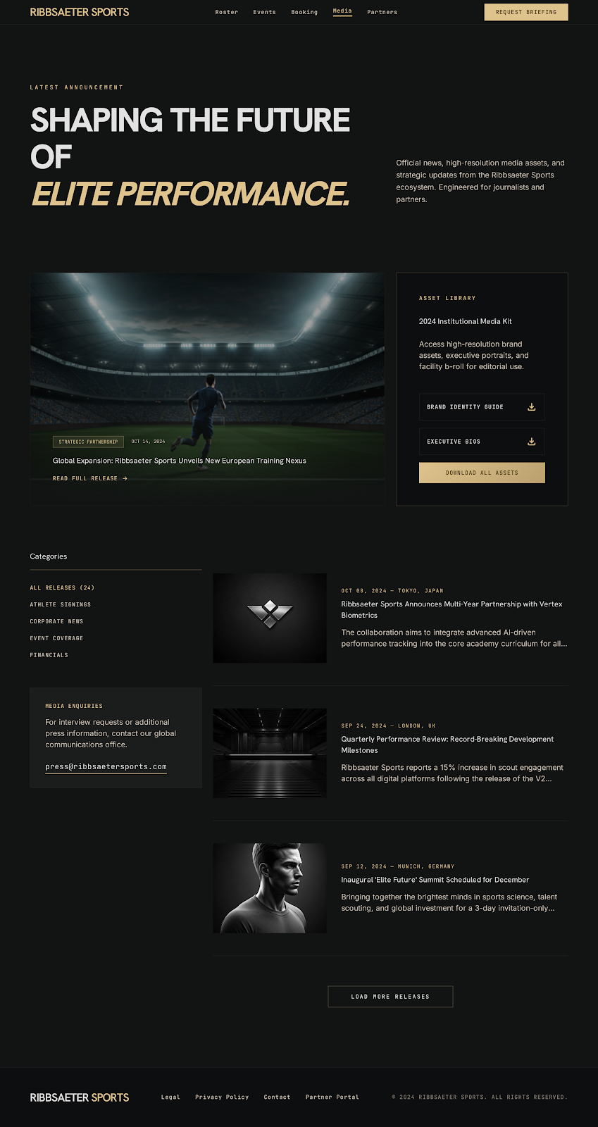 Tennis Academy Portal Media Press Room screenshot