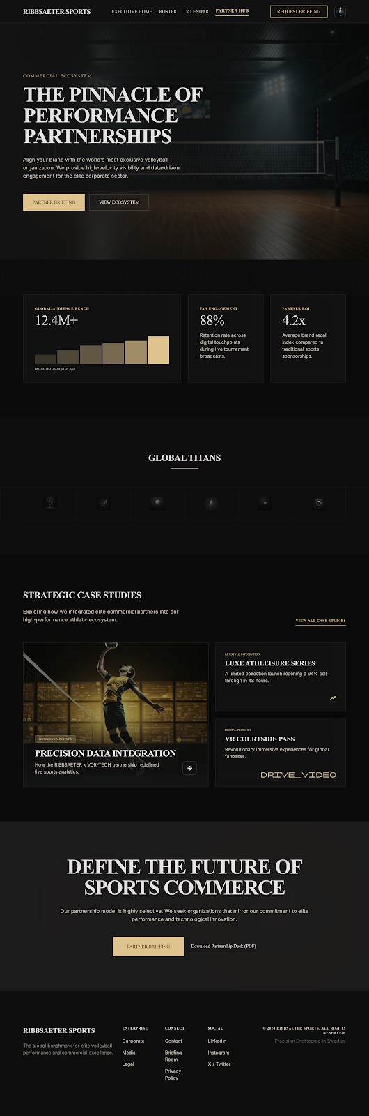 Volleyball Executive Portal Partner Hub screenshot